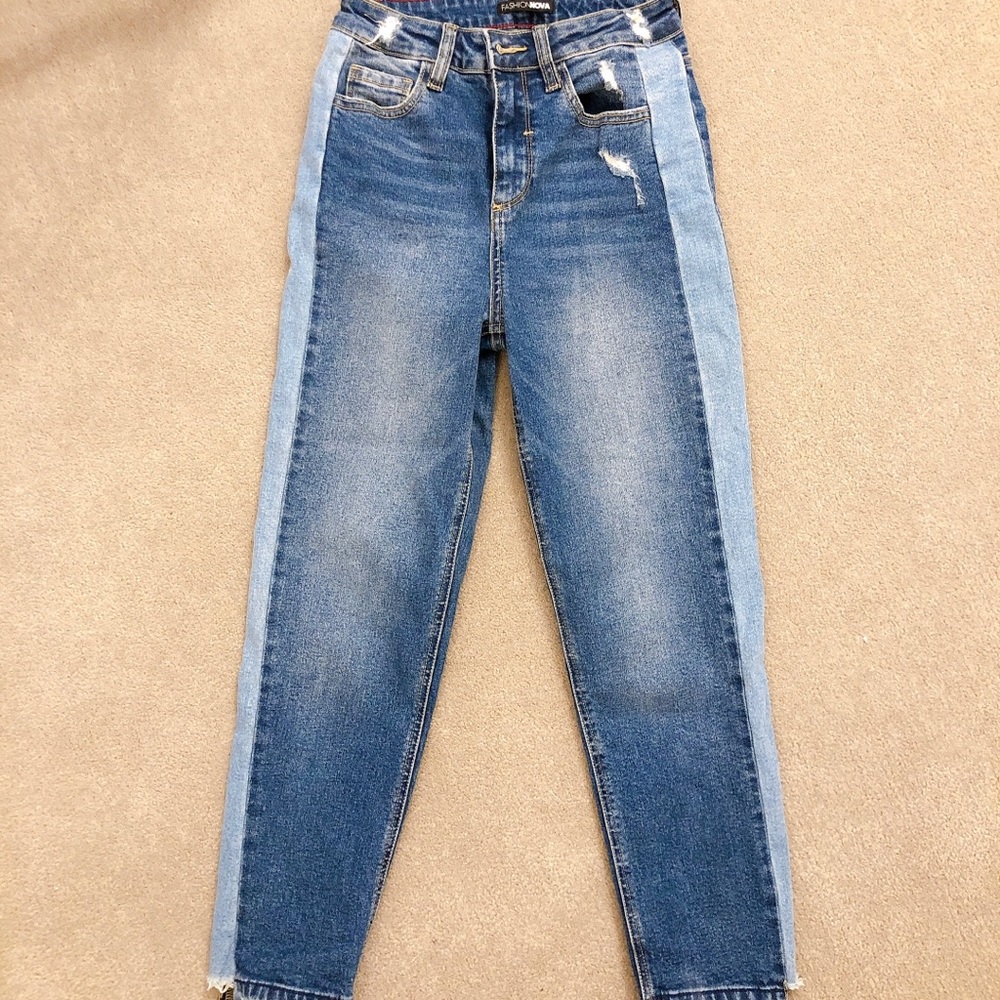 Two toned jeans, Fashion Nova